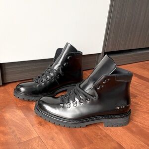 Common Projects men’s black leather hiking boots